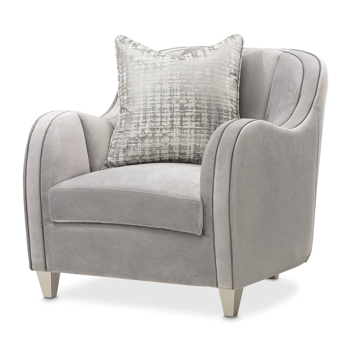 Roxbury Park Slate Matching Chair from Michael Amini - Luna Furniture