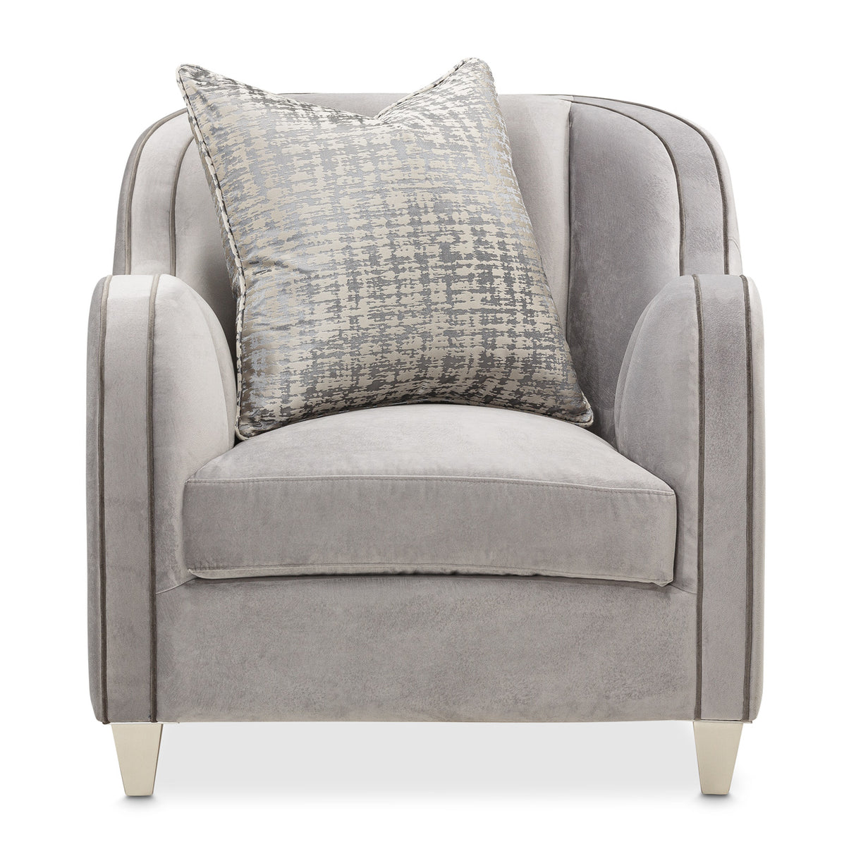 Roxbury Park Slate Matching Chair from Michael Amini - Luna Furniture