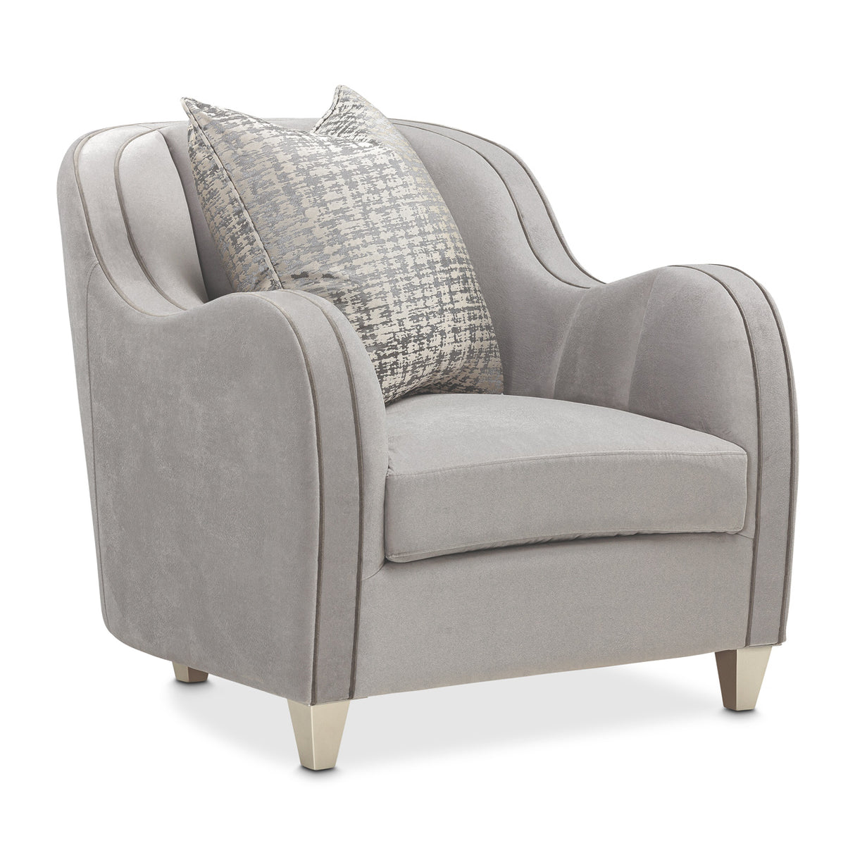 Roxbury Park Slate Matching Chair from Michael Amini - Luna Furniture