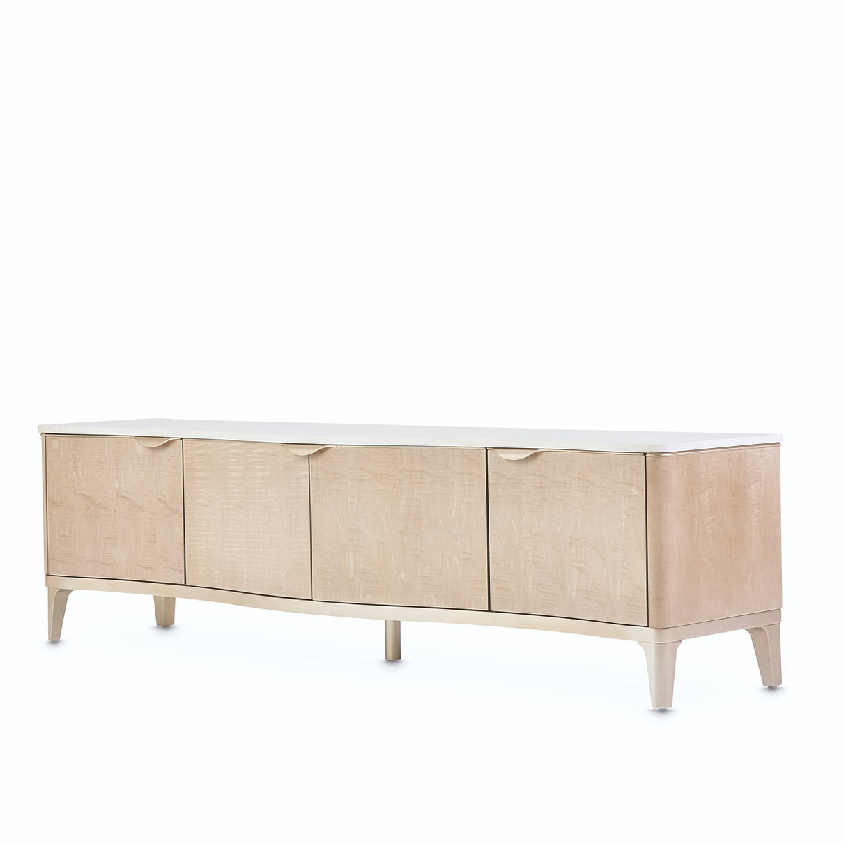 Malibu Crest Blush Media Cabinet from Michael Amini - Luna Furniture