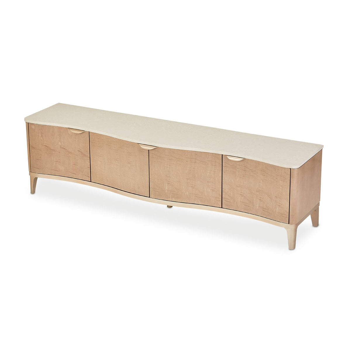 Malibu Crest Blush Media Cabinet from Michael Amini - Luna Furniture