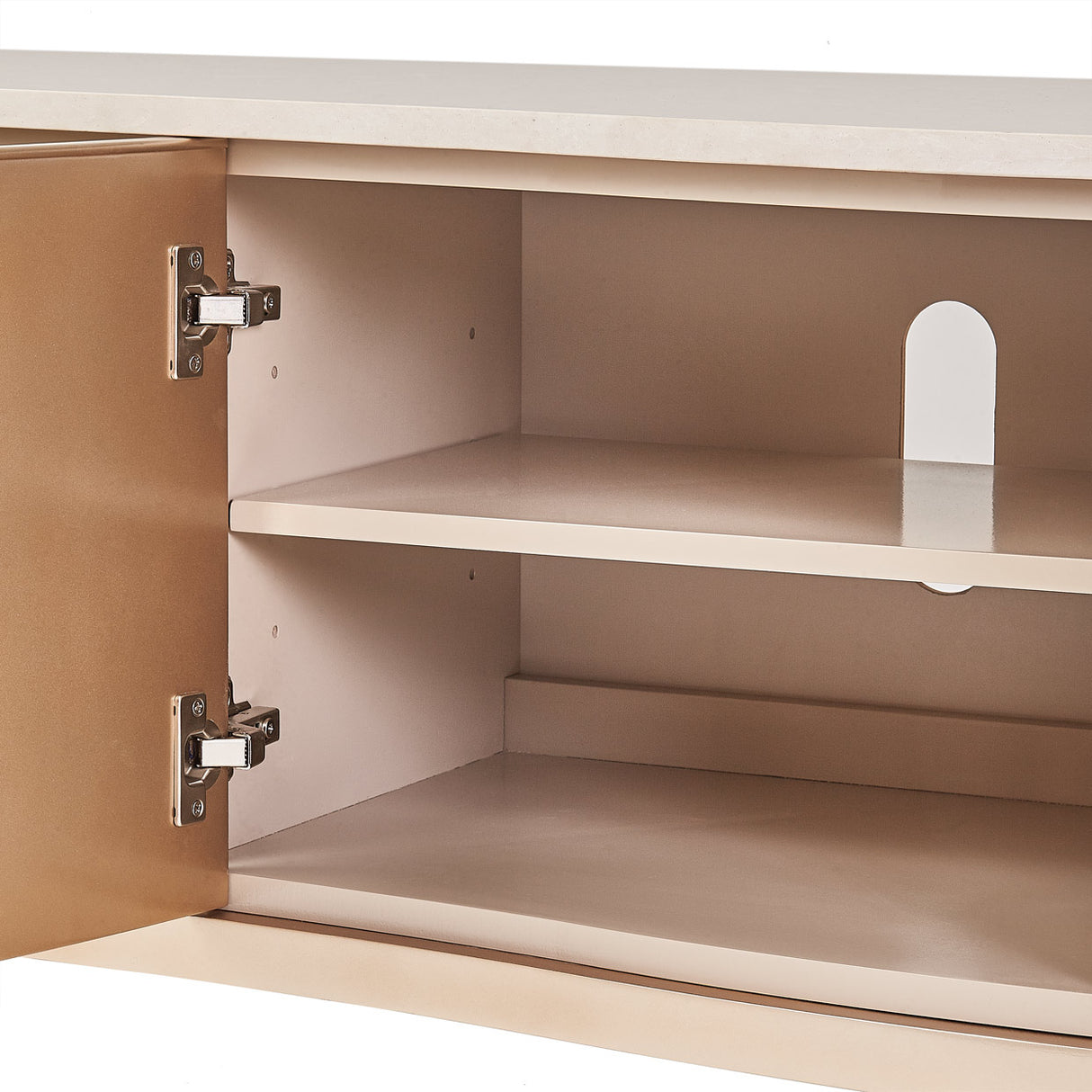 Malibu Crest Blush Media Cabinet from Michael Amini - Luna Furniture
