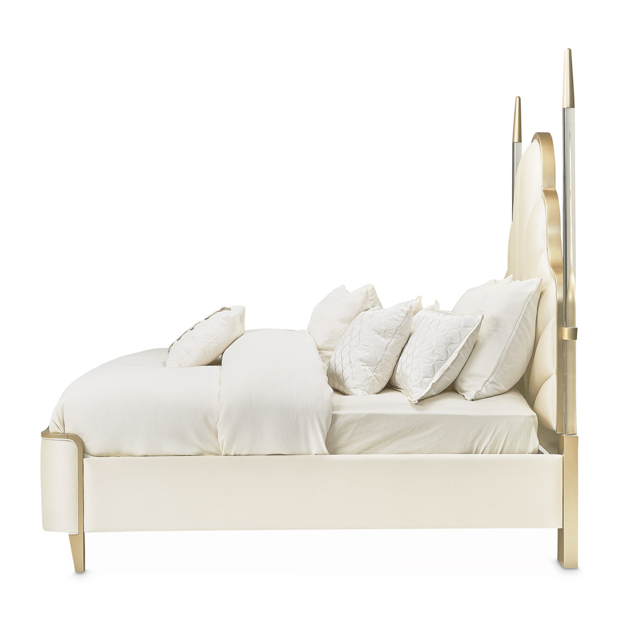 Malibu Crest Chardonnay Eastern King Poster Bed from Michael Amini - Luna Furniture