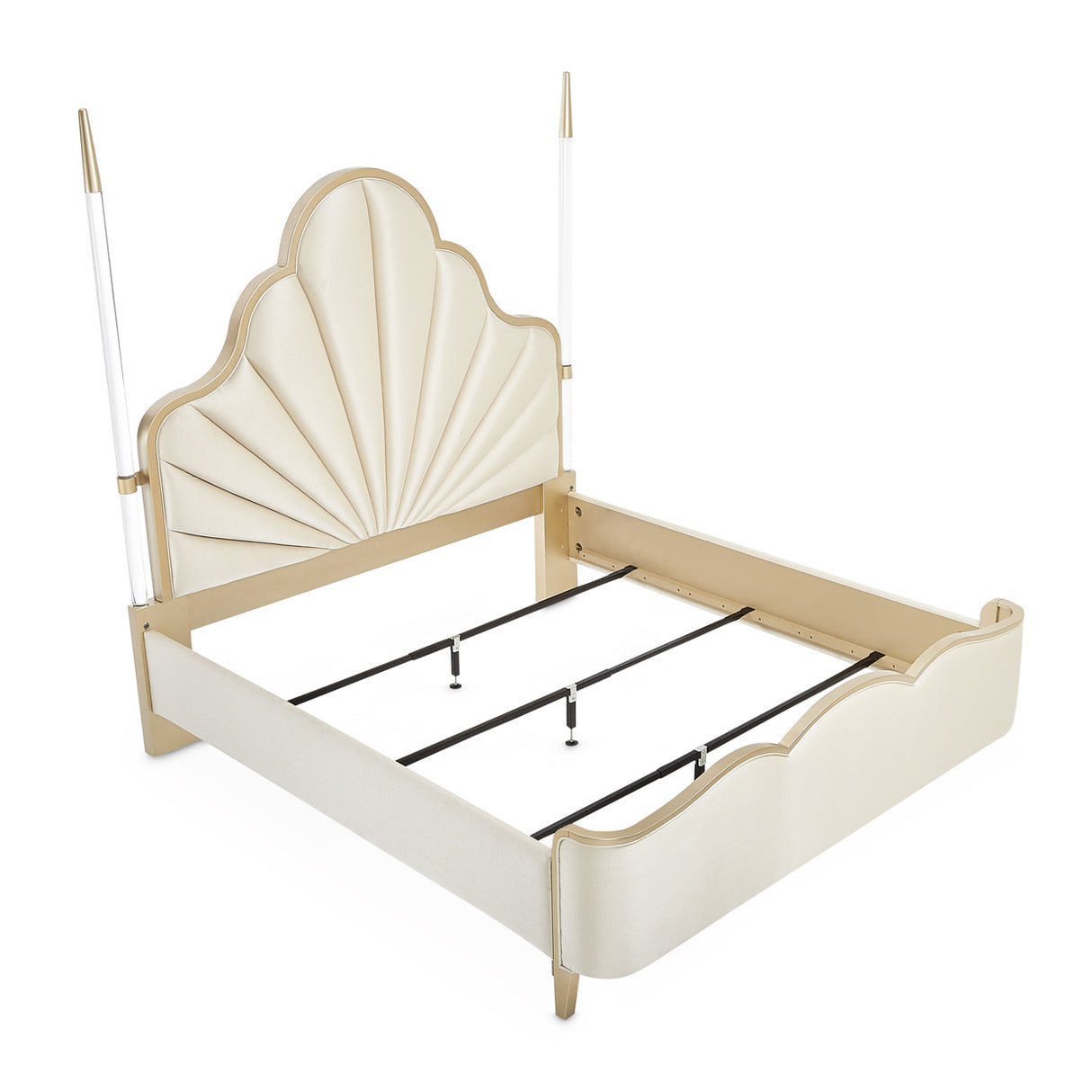 Malibu Crest Chardonnay Cal. King Poster Bed from Michael Amini - Luna Furniture