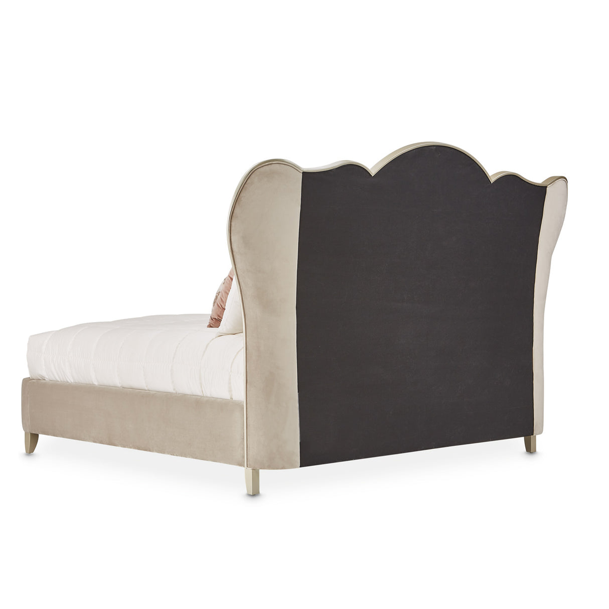 Villa Cherie Hazelnut Eastern King Channel-tufted Upholstered Bed from Michael Amini - Luna Furniture