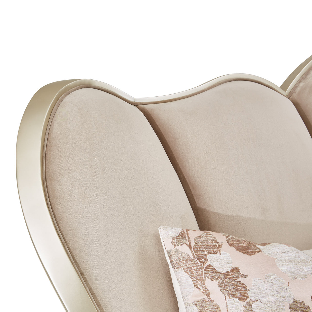 Villa Cherie Hazelnut Cal. King Channel-tufted Bed from Michael Amini - Luna Furniture