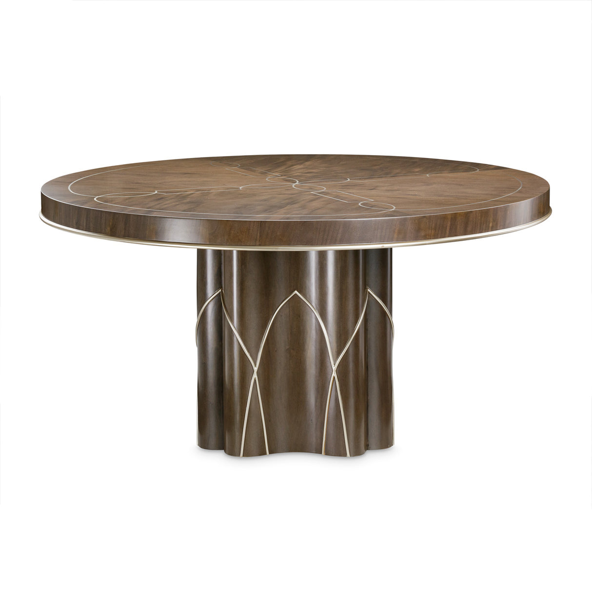 Villa Cherie Hazelnut Round Dining Table from Michael Amini - Luna Furniture