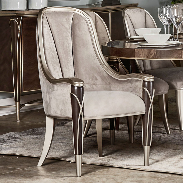 Villa Cherie Hazelnut Dining Arm Chair