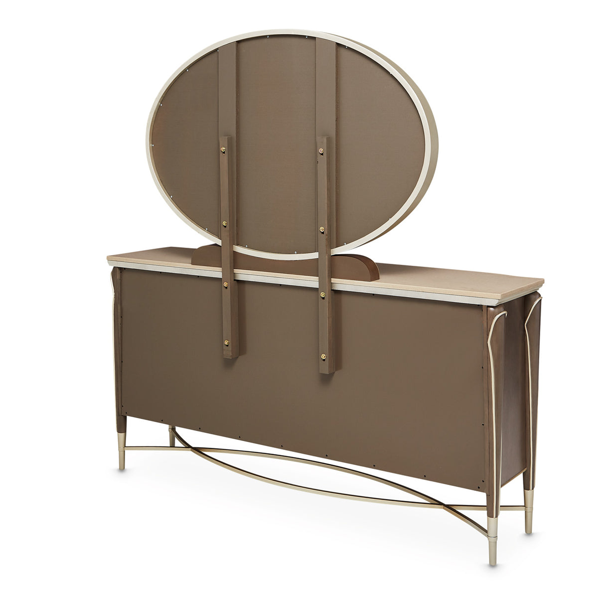 Villa Cherie Hazelnut Dresser With Mirror from Michael Amini - Luna Furniture