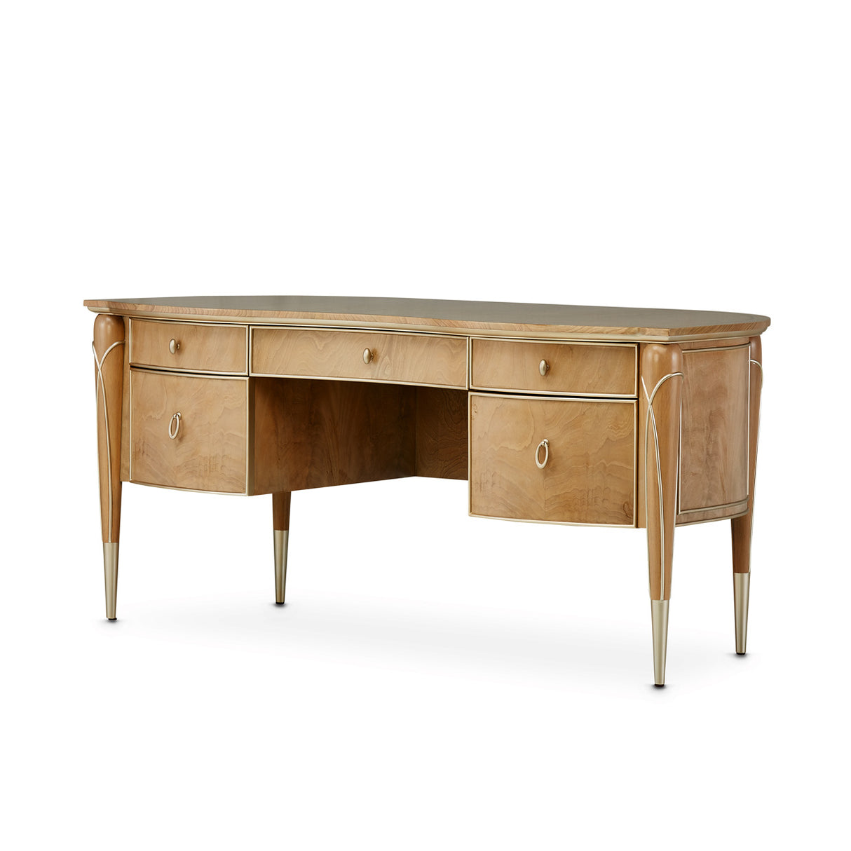 Villa Cherie Caramel Desk from Michael Amini - Luna Furniture