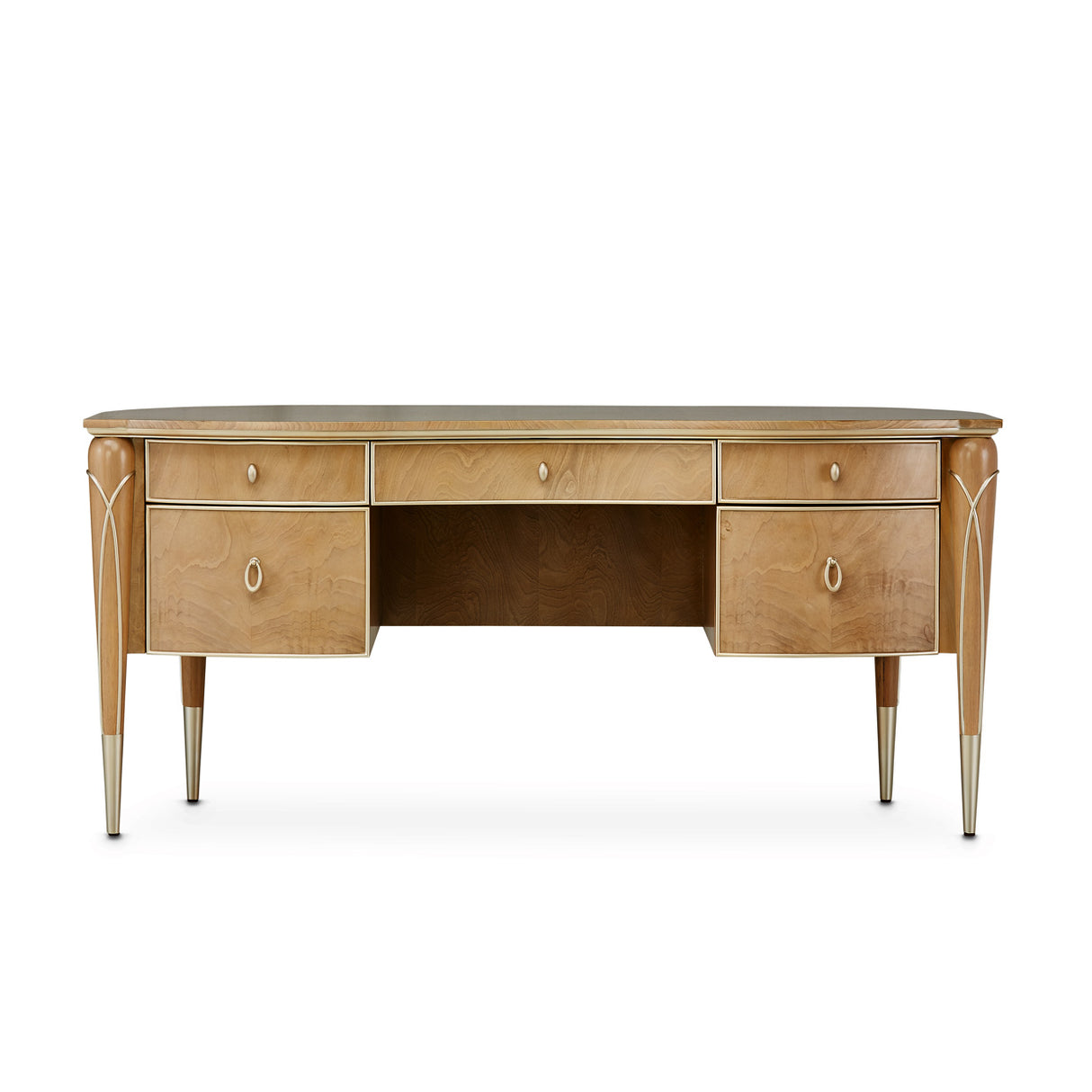 Villa Cherie Caramel Desk from Michael Amini - Luna Furniture