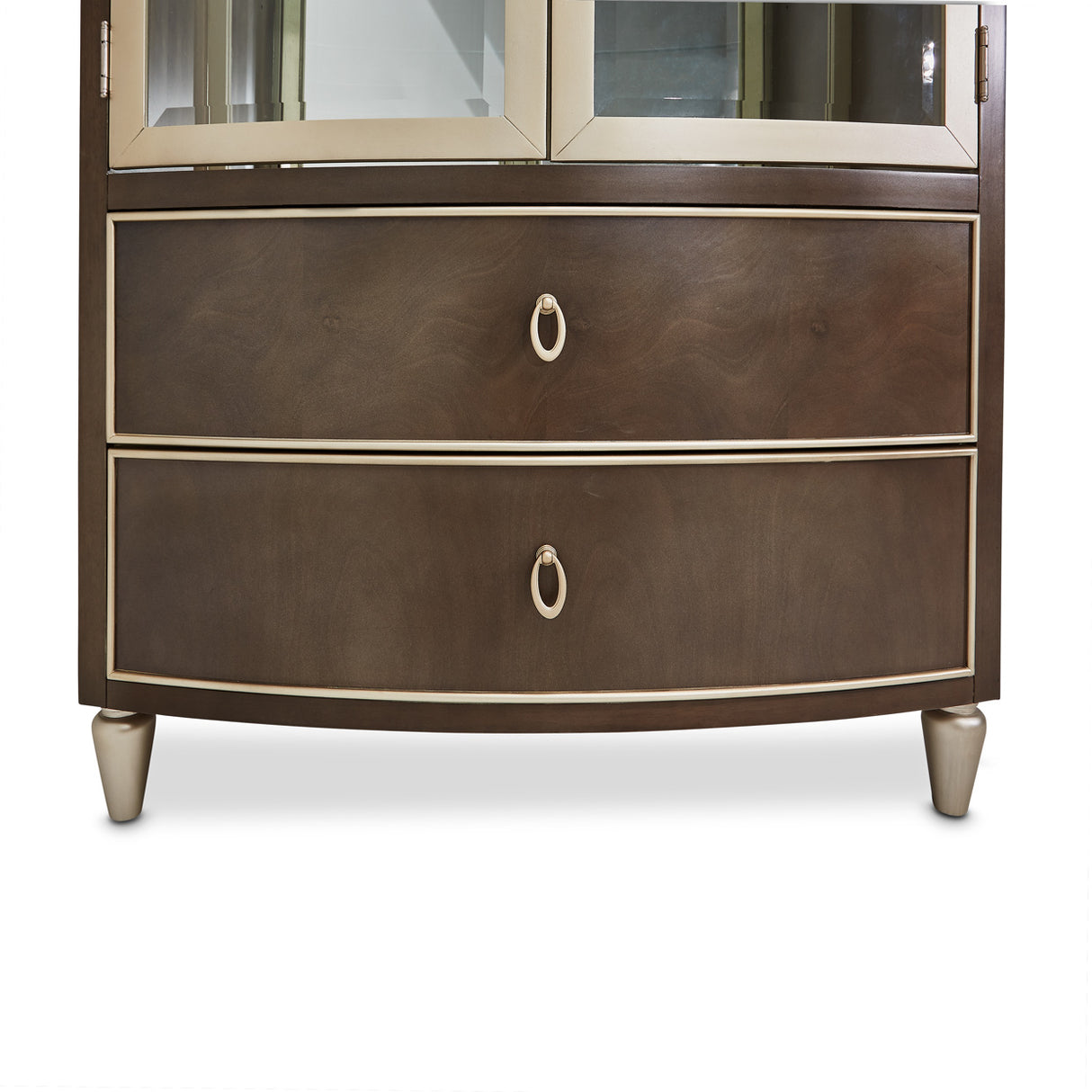 Villa Cherie Hazelnut Display Cabinet from Michael Amini - Luna Furniture