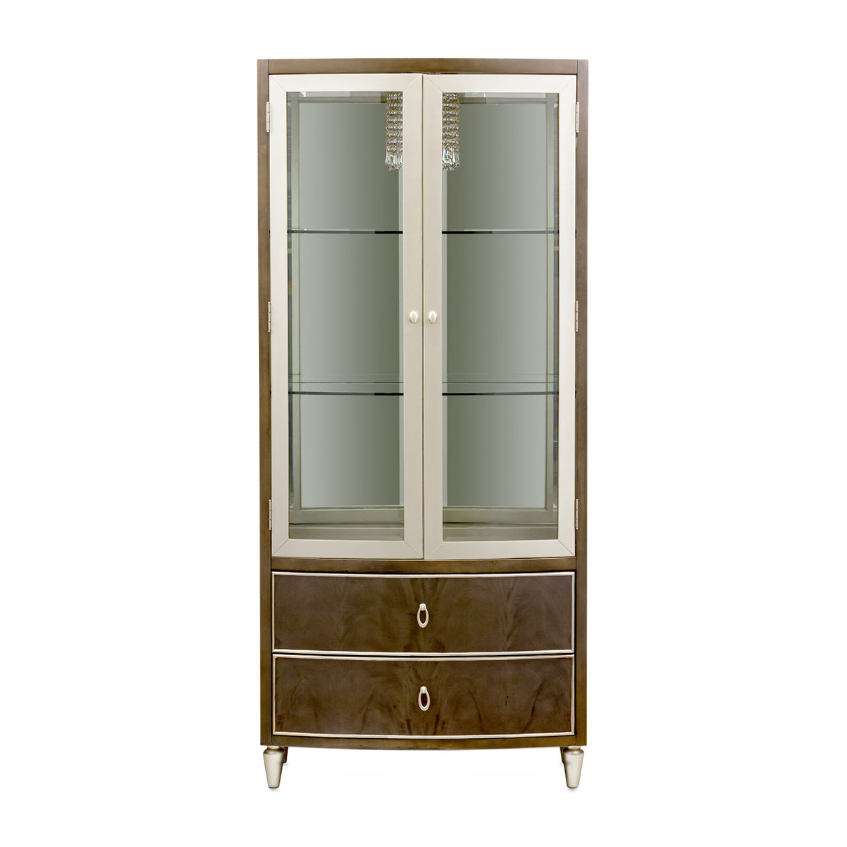 Villa Cherie Hazelnut Display Cabinet from Michael Amini - Luna Furniture
