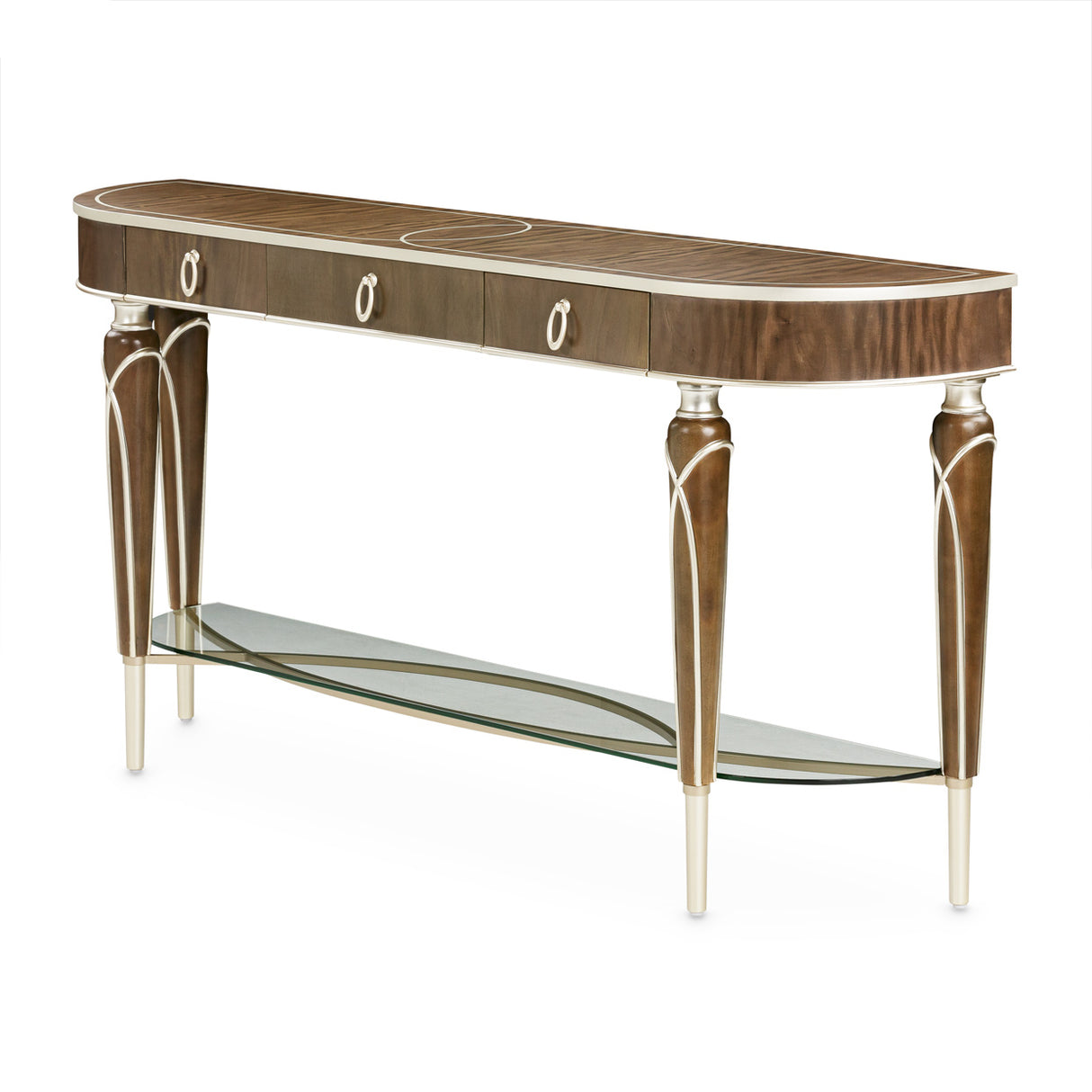 Villa Cherie Hazelnut Console Table from Michael Amini - Luna Furniture
