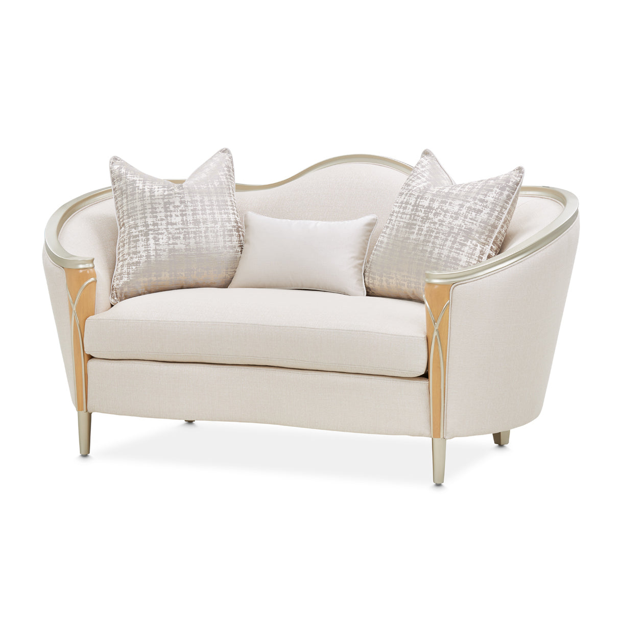 Villa Cherie Caramel Loveseat from Michael Amini - Luna Furniture