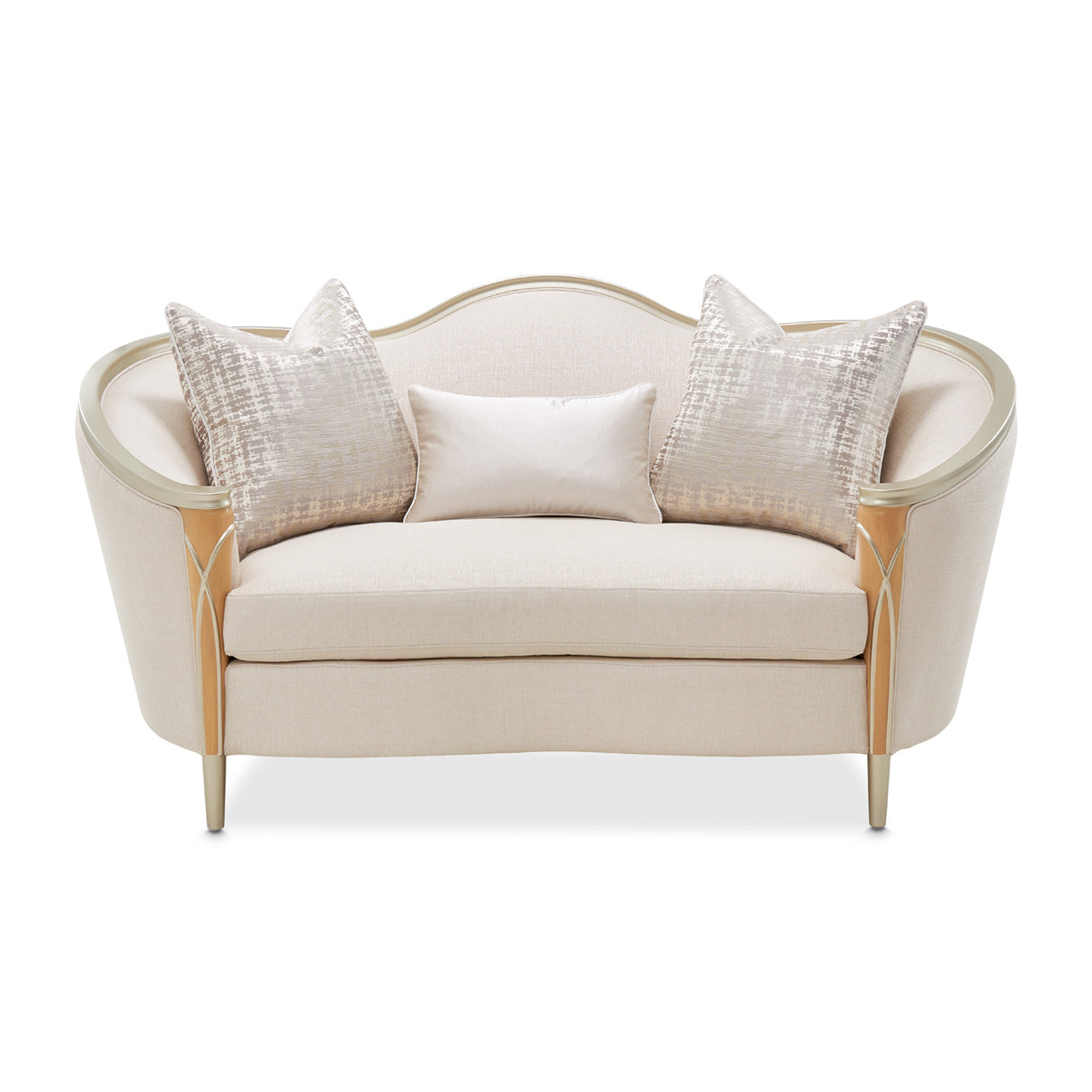 Villa Cherie Caramel Loveseat from Michael Amini - Luna Furniture