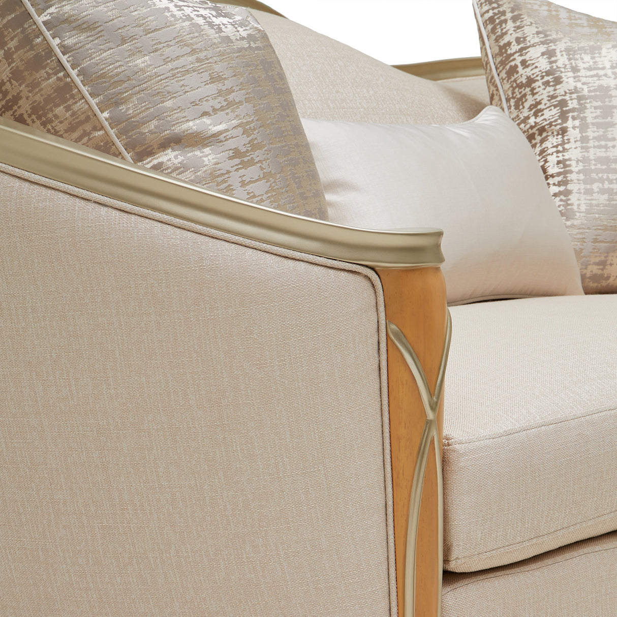 Villa Cherie Caramel Loveseat from Michael Amini - Luna Furniture