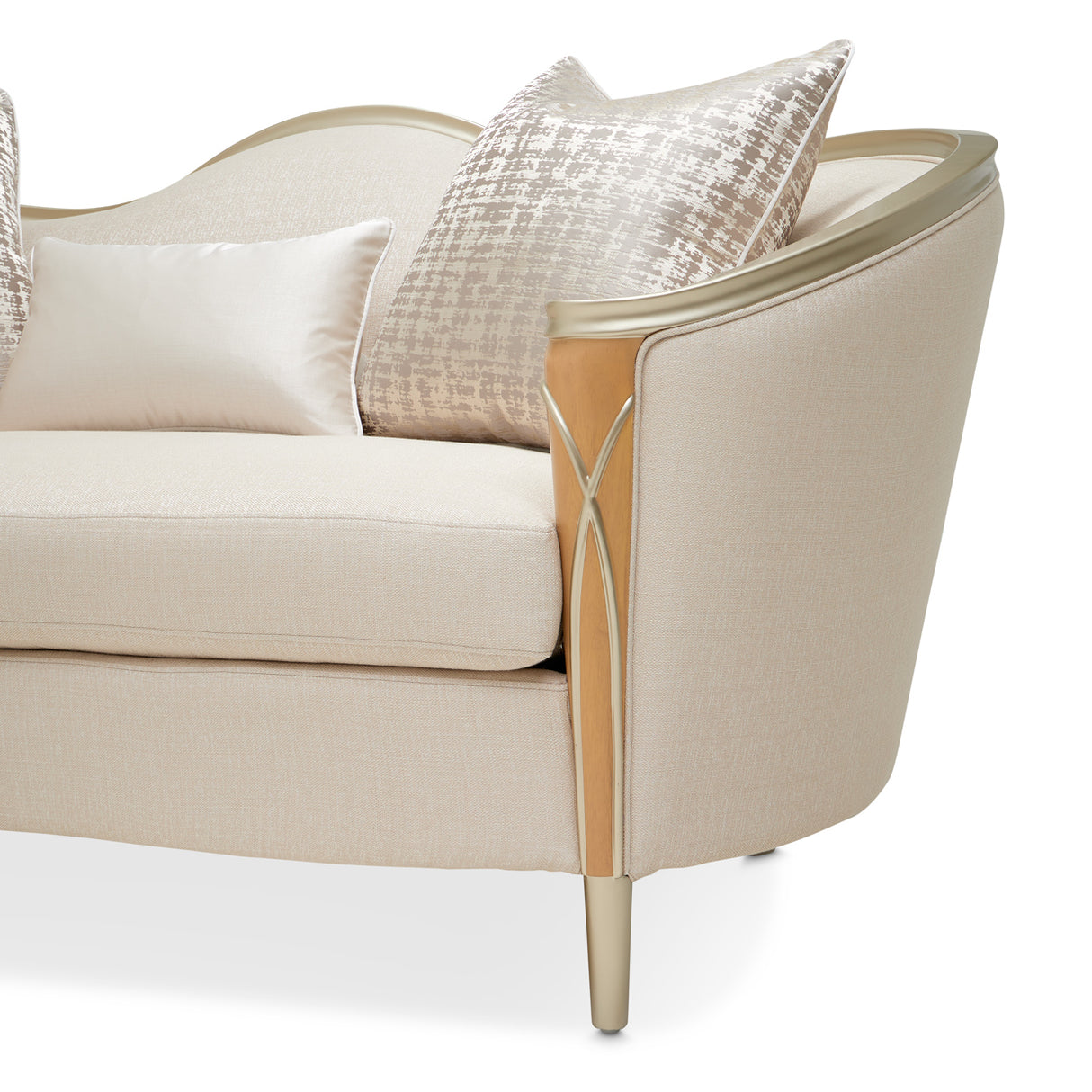 Villa Cherie Caramel Loveseat from Michael Amini - Luna Furniture