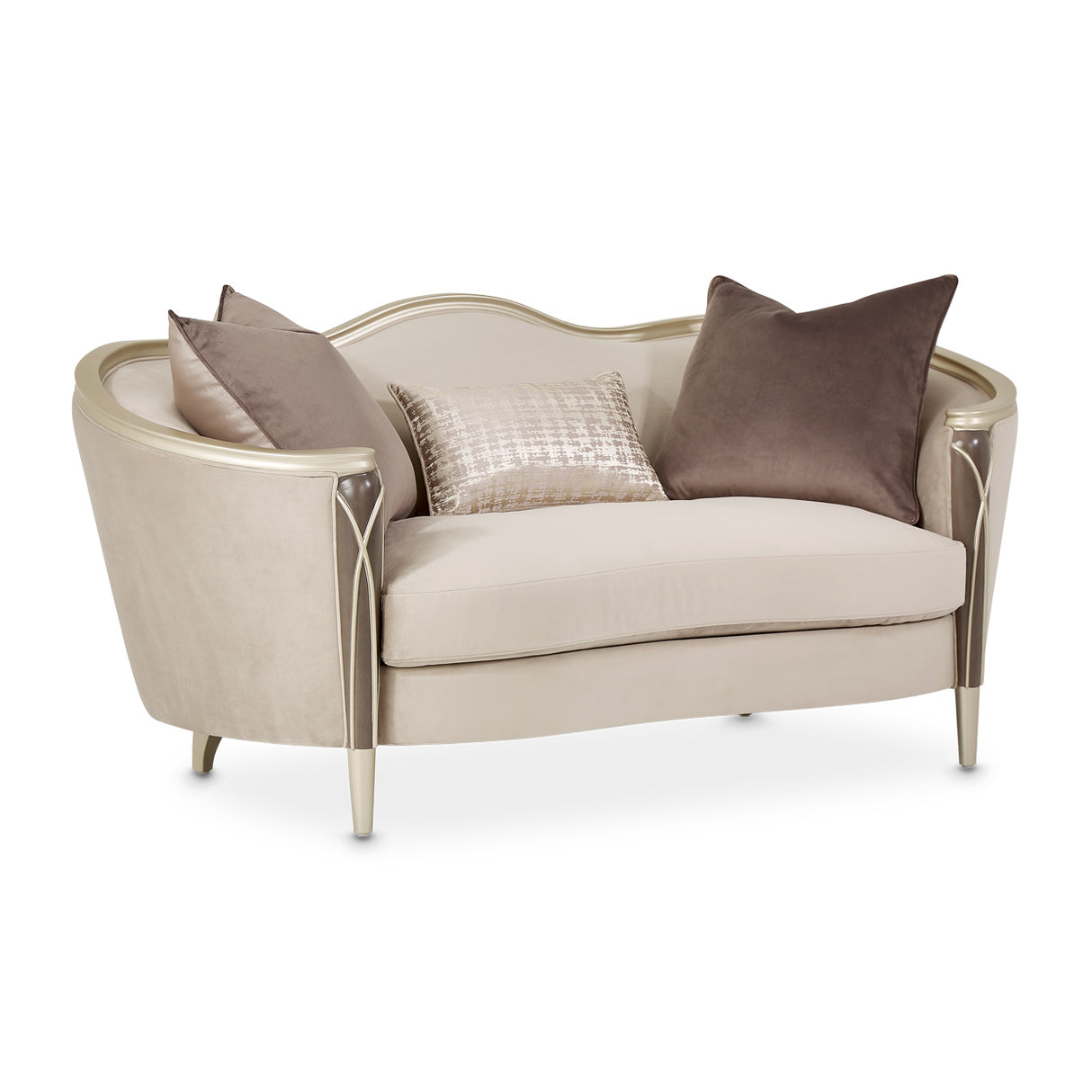 Villa Cherie Hazelnut Loveseat from Michael Amini - Luna Furniture