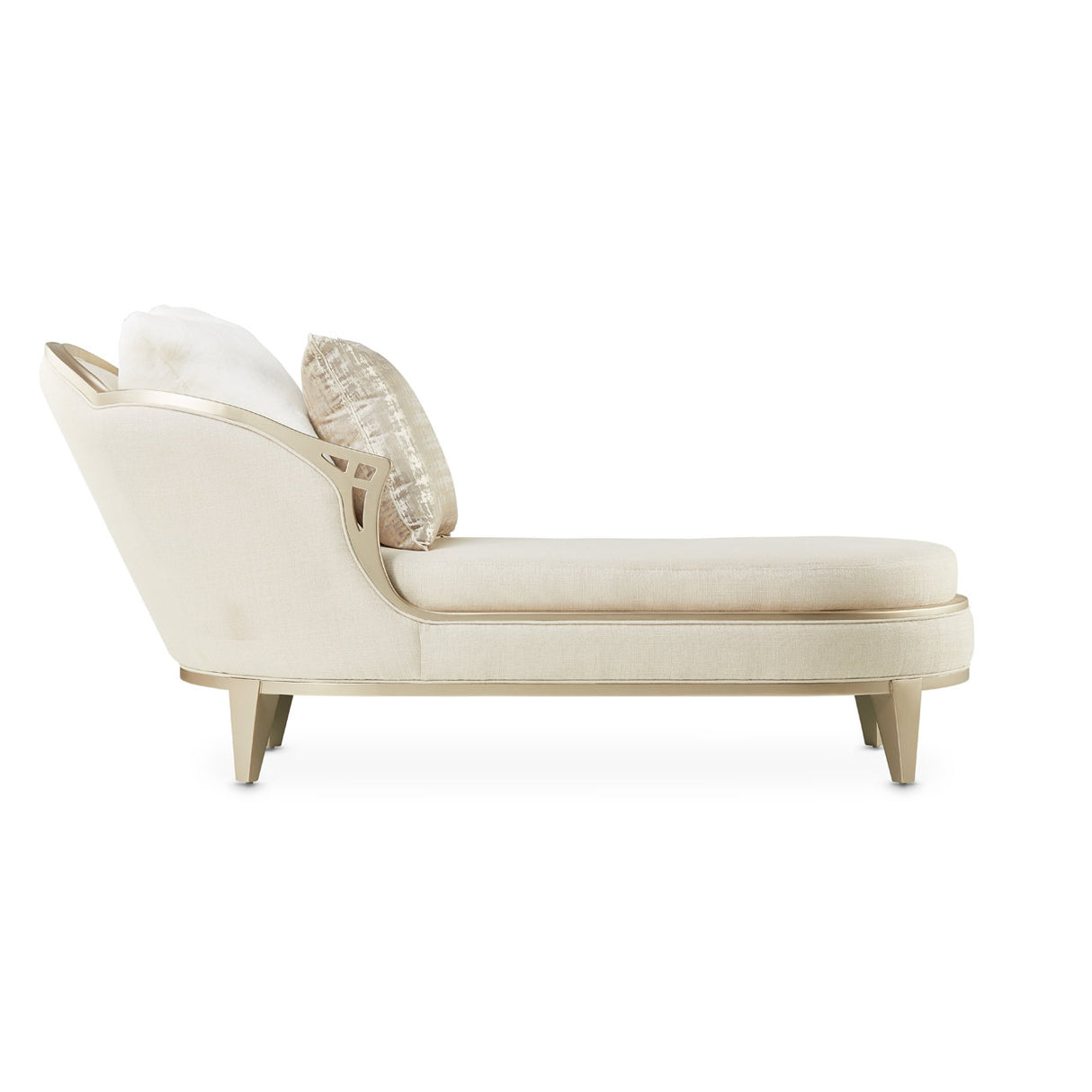 Villa Cherie Caramel Chaise from Michael Amini - Luna Furniture