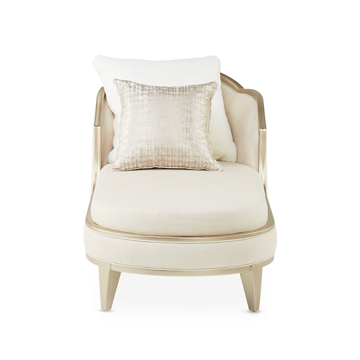 Villa Cherie Caramel Chaise from Michael Amini - Luna Furniture