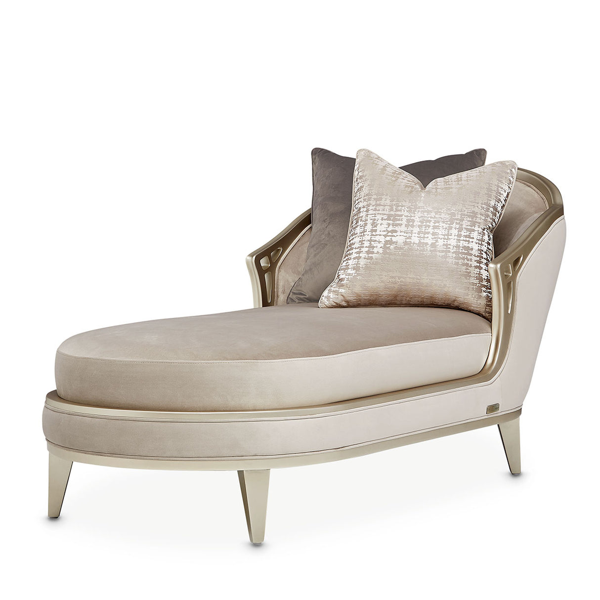 Villa Cherie Hazelnut Chaise from Michael Amini - Luna Furniture