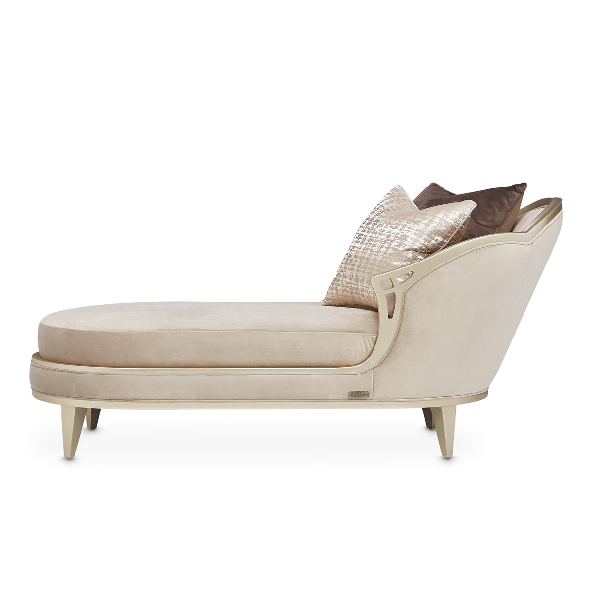 Villa Cherie Hazelnut Chaise from Michael Amini - Luna Furniture
