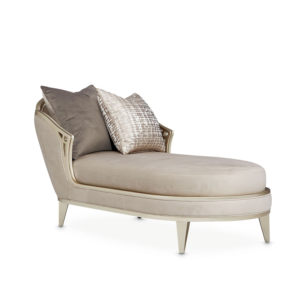 Villa Cherie Hazelnut Chaise from Michael Amini - Luna Furniture
