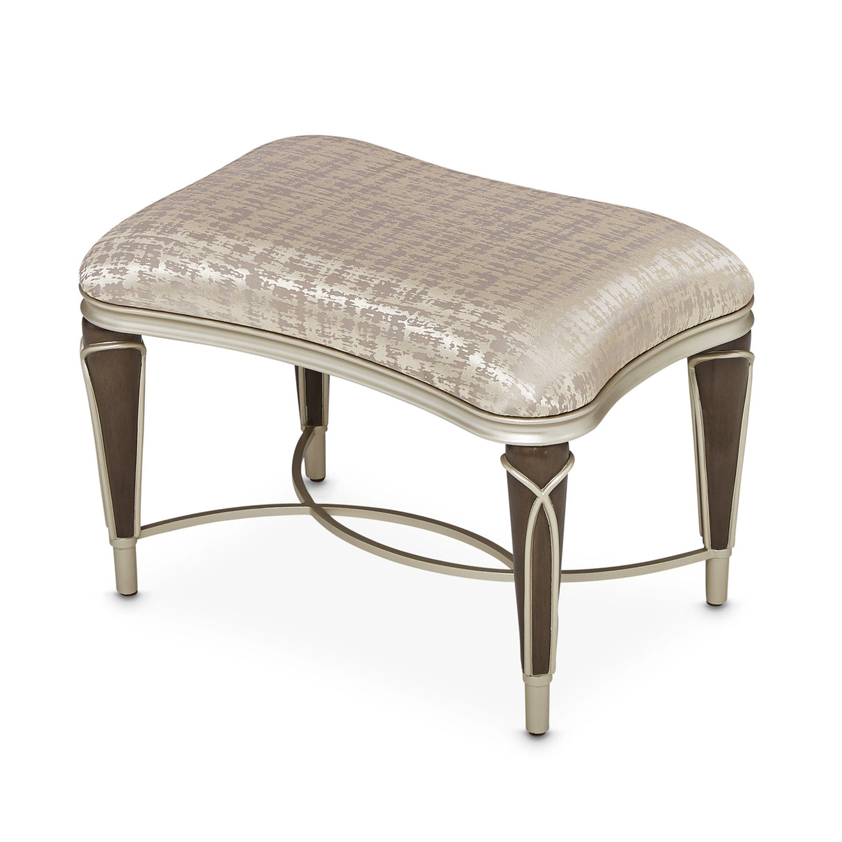 Villa Cherie Hazelnut Ottoman from Michael Amini - Luna Furniture
