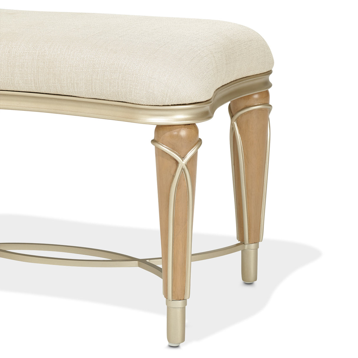 Villa Cherie Caramel Ottoman from Michael Amini - Luna Furniture