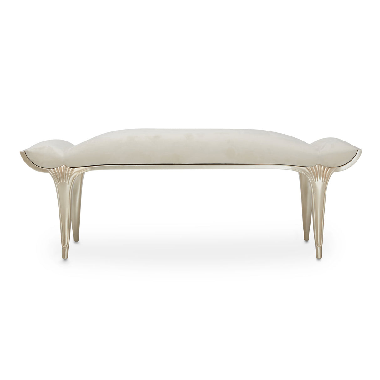 Villa Cherie Caramel Bed Bench from Michael Amini - Luna Furniture