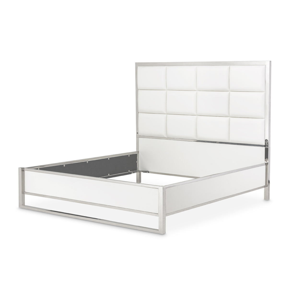 State St. Eastern King Short Metal Panel Bed (3 Pc) from Michael Amini - Luna Furniture