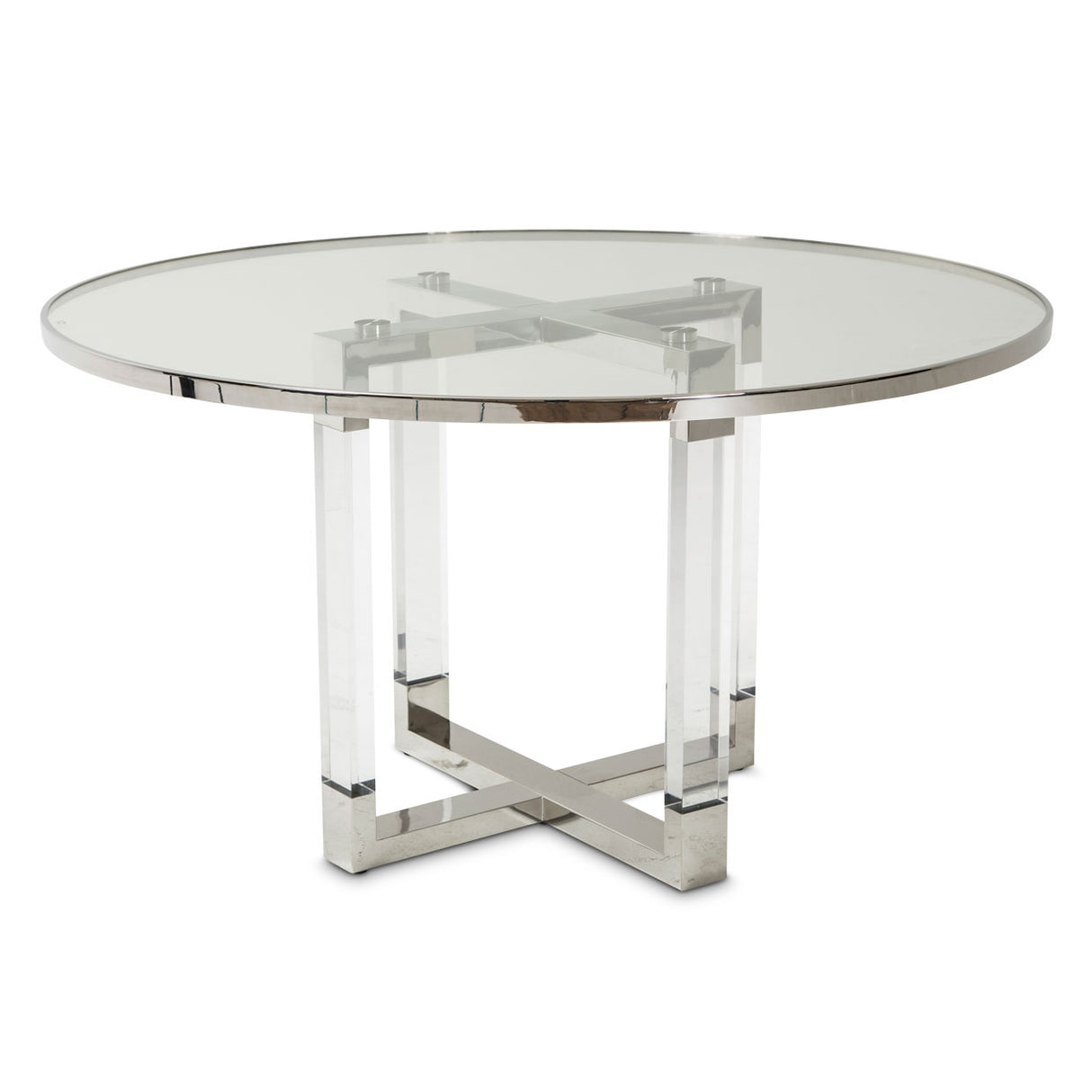 State St. Round Dining Table with Glass Insert