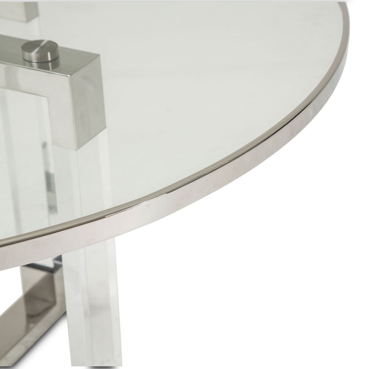 State St. Round Dining Table with Glass Insert