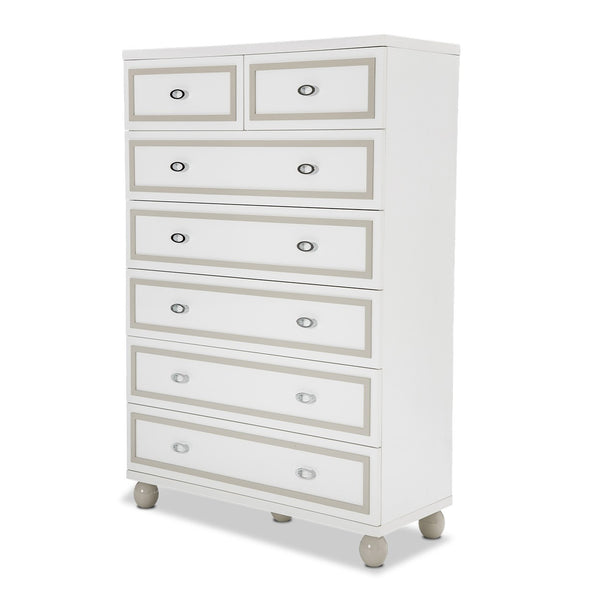 Sky Tower Cloud White 7-drawer Chest