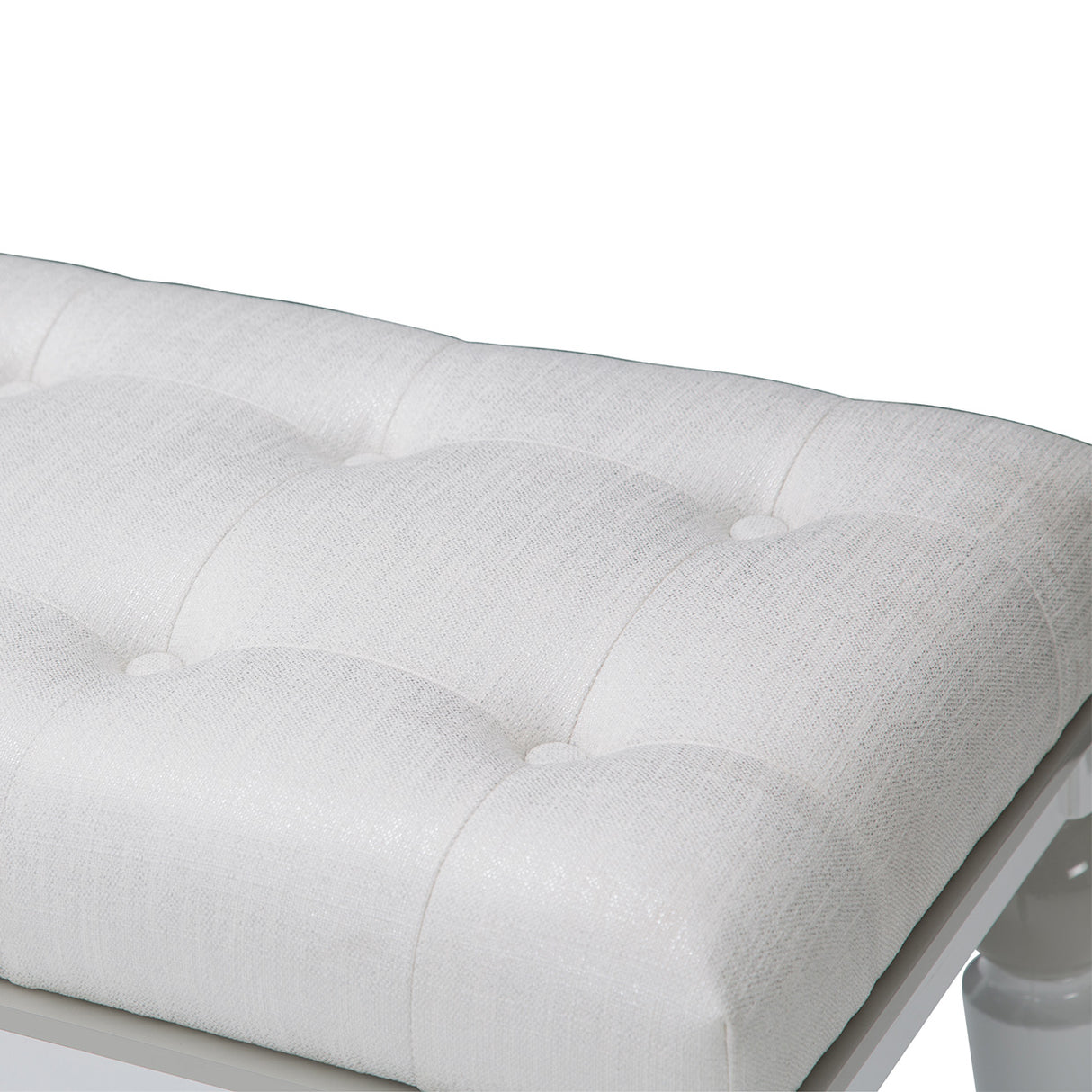 Sky Tower Cloud White Bedside Bench from Michael Amini - Luna Furniture