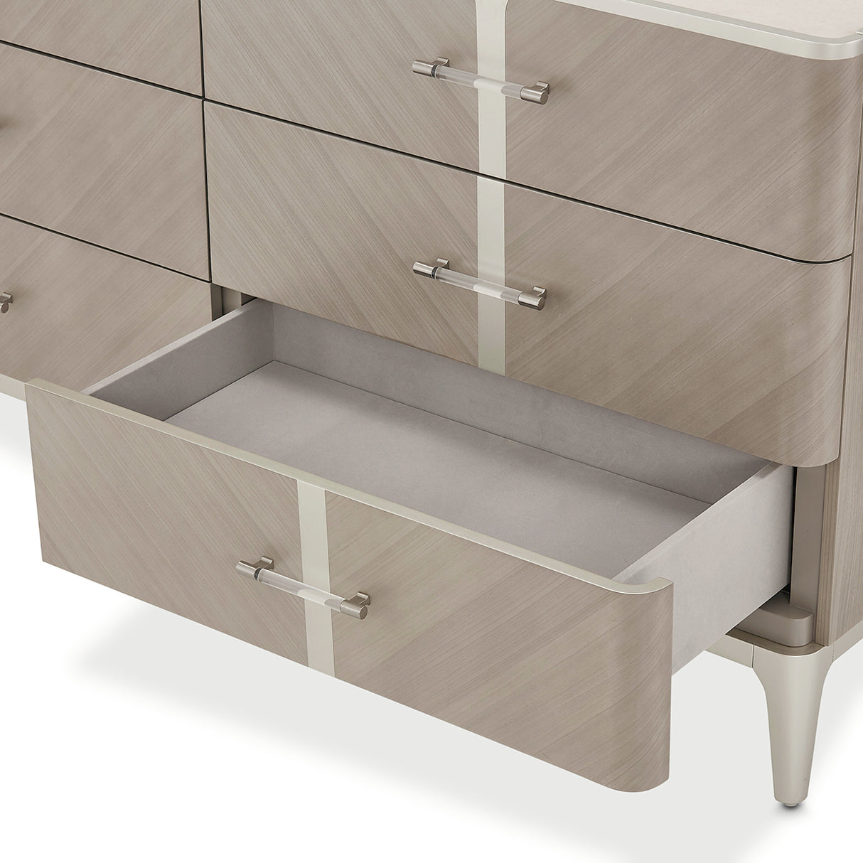 Lanterna Silver Mist Dresser from Michael Amini - Luna Furniture