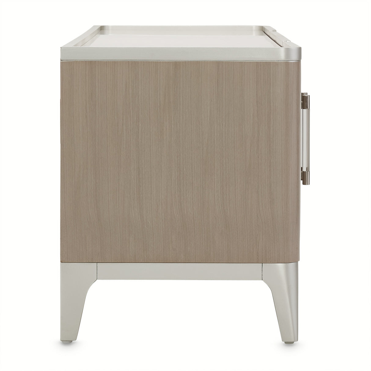Lanterna Silver Mist Media Cabinet from Michael Amini - Luna Furniture