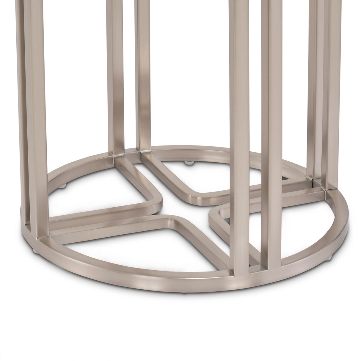 Lanterna Silver Mist Chairside Table from Michael Amini - Luna Furniture