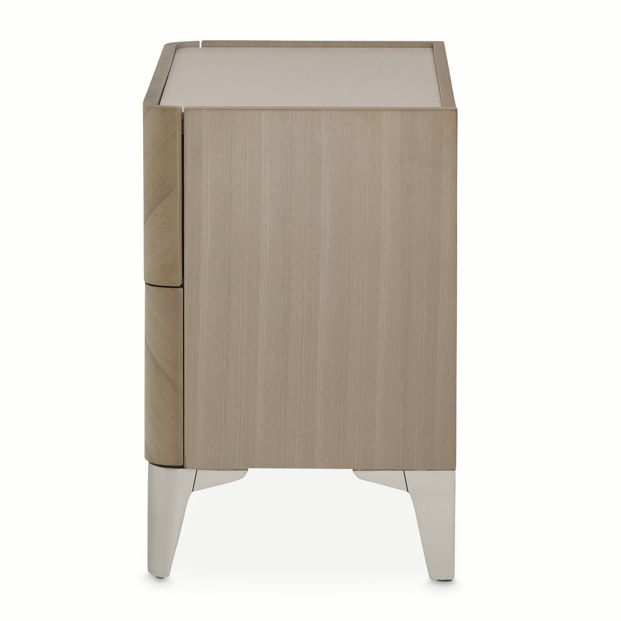 Penthouse Ash Gray Nightstand from Michael Amini - Luna Furniture