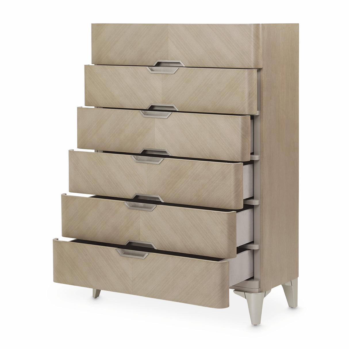 Penthouse Ash Gray 6-drawer Chest from Michael Amini - Luna Furniture