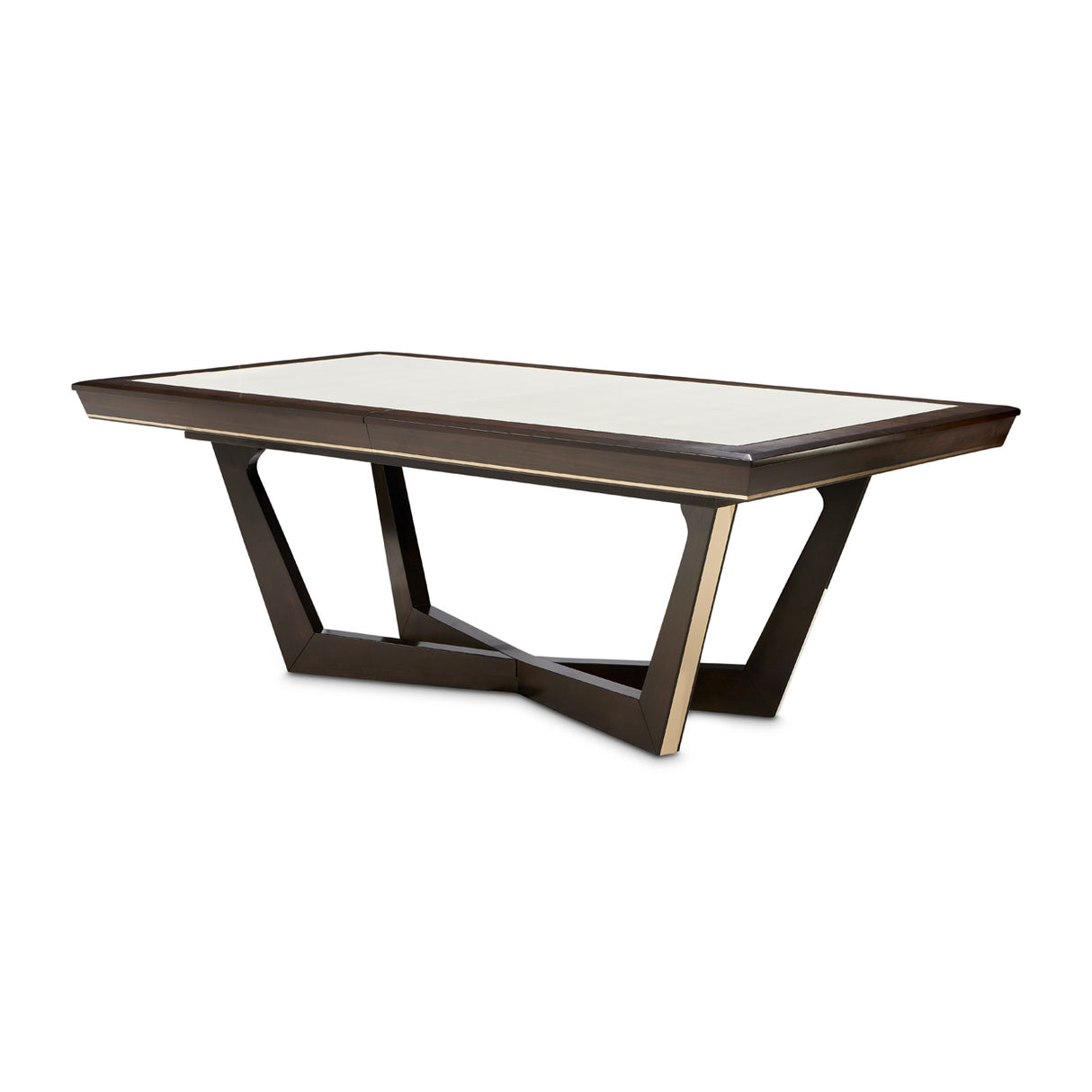 Belmont Place Espresso Rectangular Dining Table from Michael Amini - Luna Furniture
