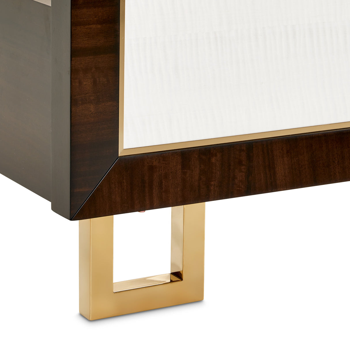 Belmont Place Espresso Queen Upholstered Bed from Michael Amini - Luna Furniture