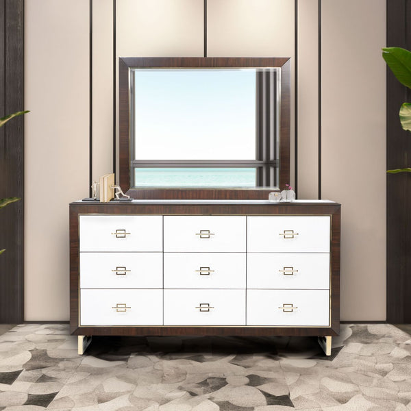 Belmont Place Espresso Dresser With Mirror