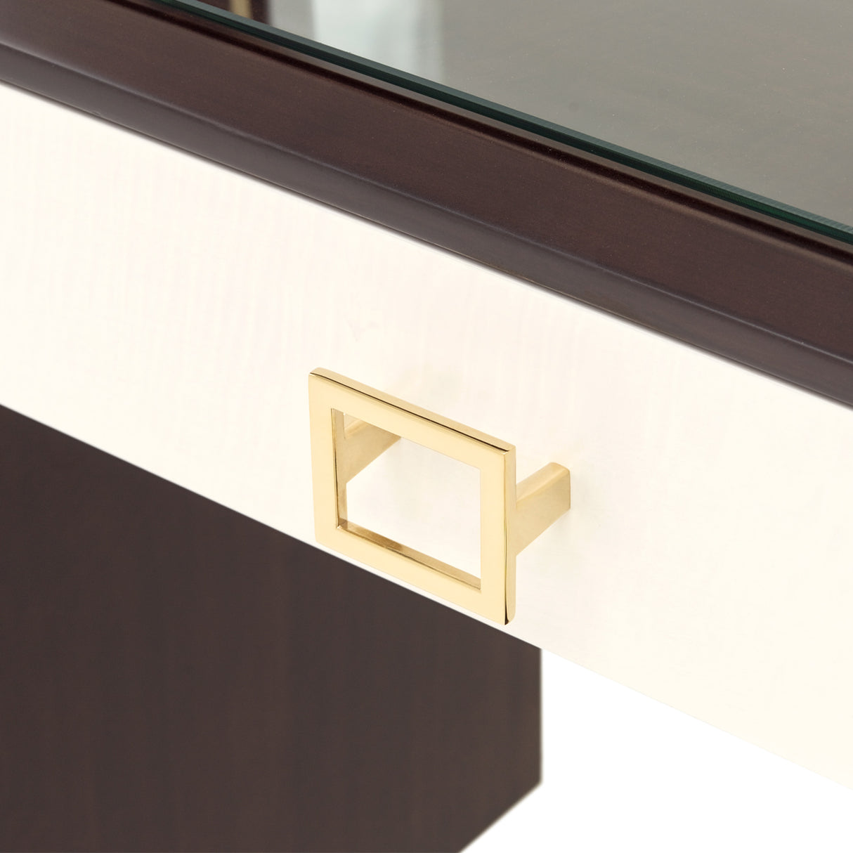 Belmont Place Espresso Vanity Desk from Michael Amini - Luna Furniture