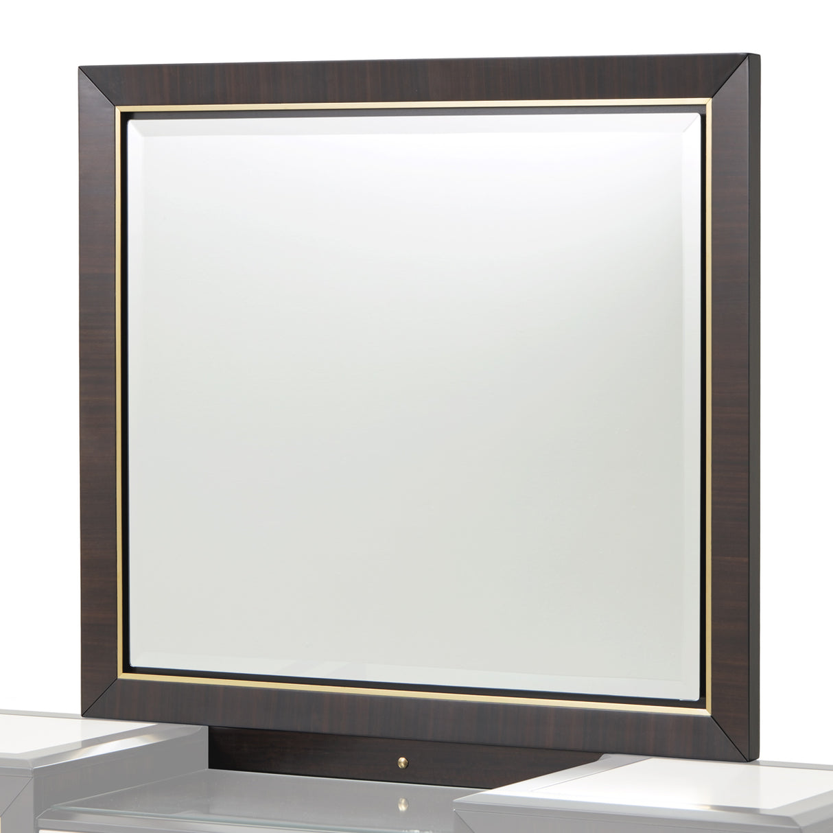 Belmont Place Espresso Vanity Mirror With Led Lighting from Michael Amini - Luna Furniture