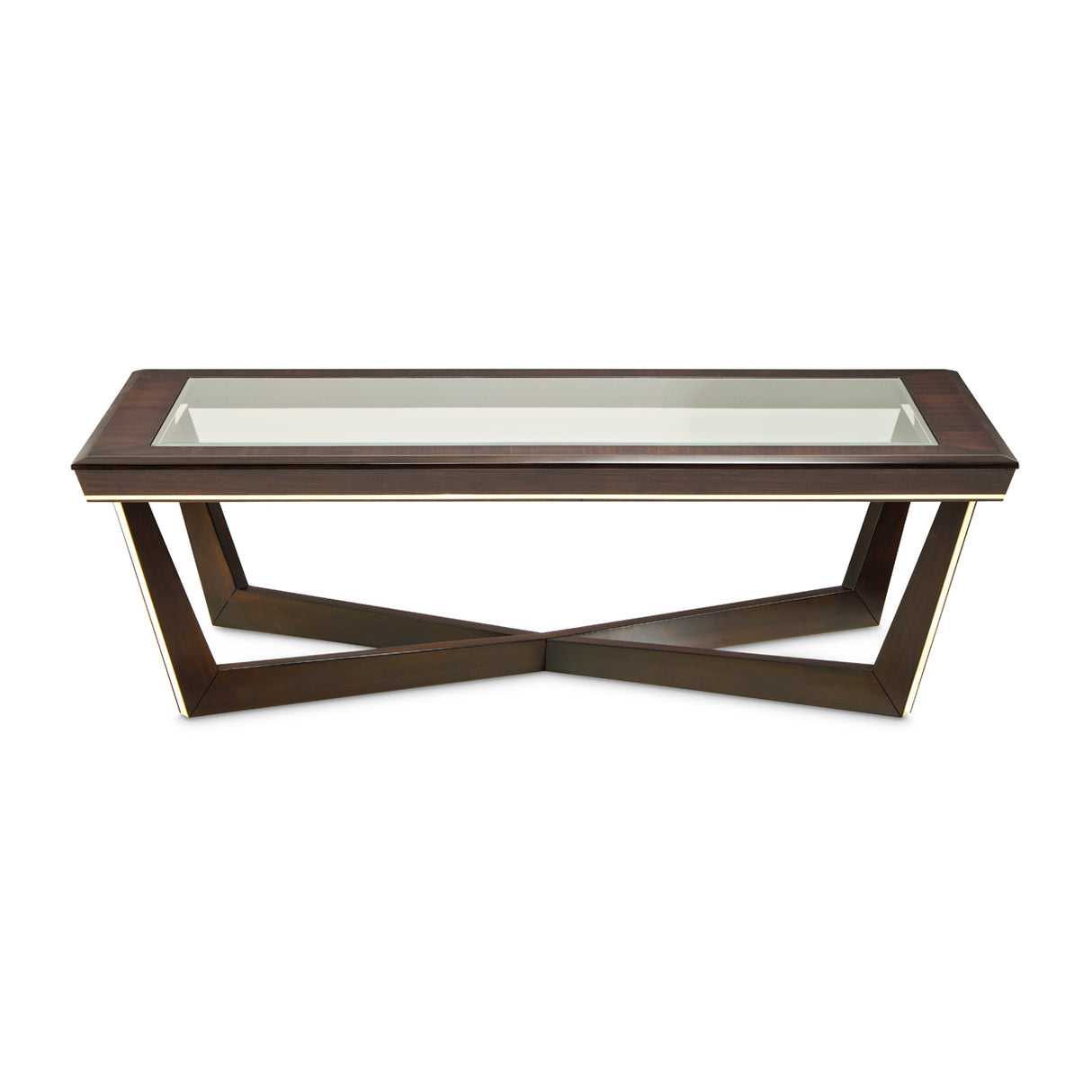 Belmont Place Espresso Cocktail Table from Michael Amini - Luna Furniture