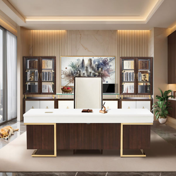 Belmont Place Espresso Desk And Chair
