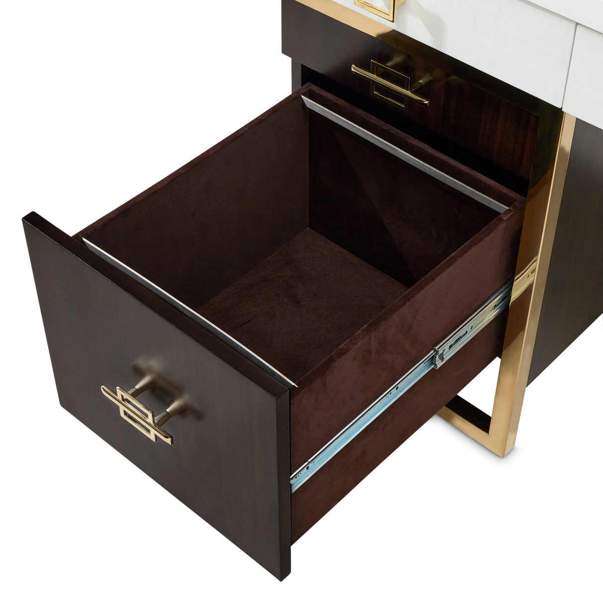 Belmont Place Espresso Desk from Michael Amini - Luna Furniture