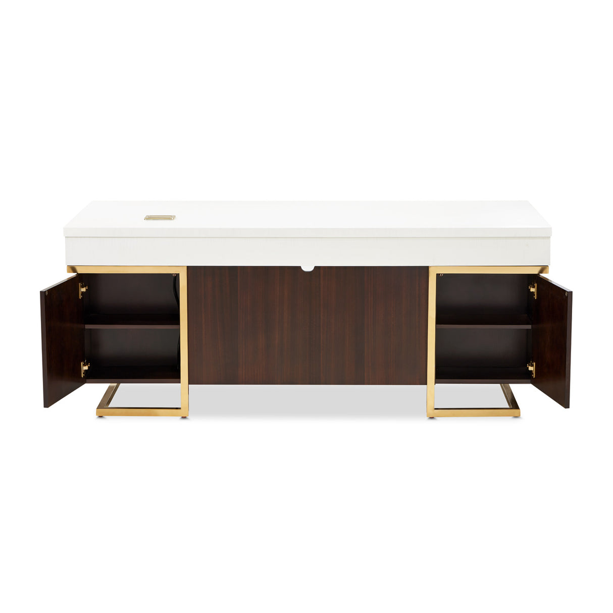 Belmont Place Espresso Desk from Michael Amini - Luna Furniture